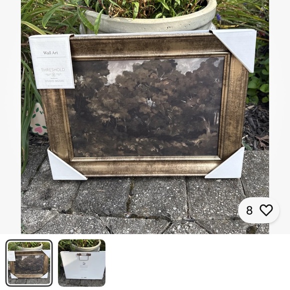 Threshold Forest Landscape Wall Art - Brown and Gold - Picture 2 of 2